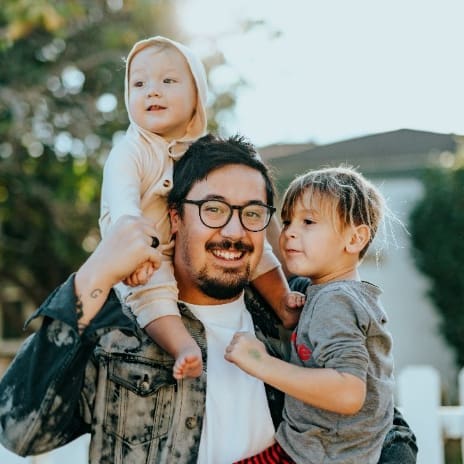 Family on app