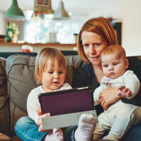 Family on app