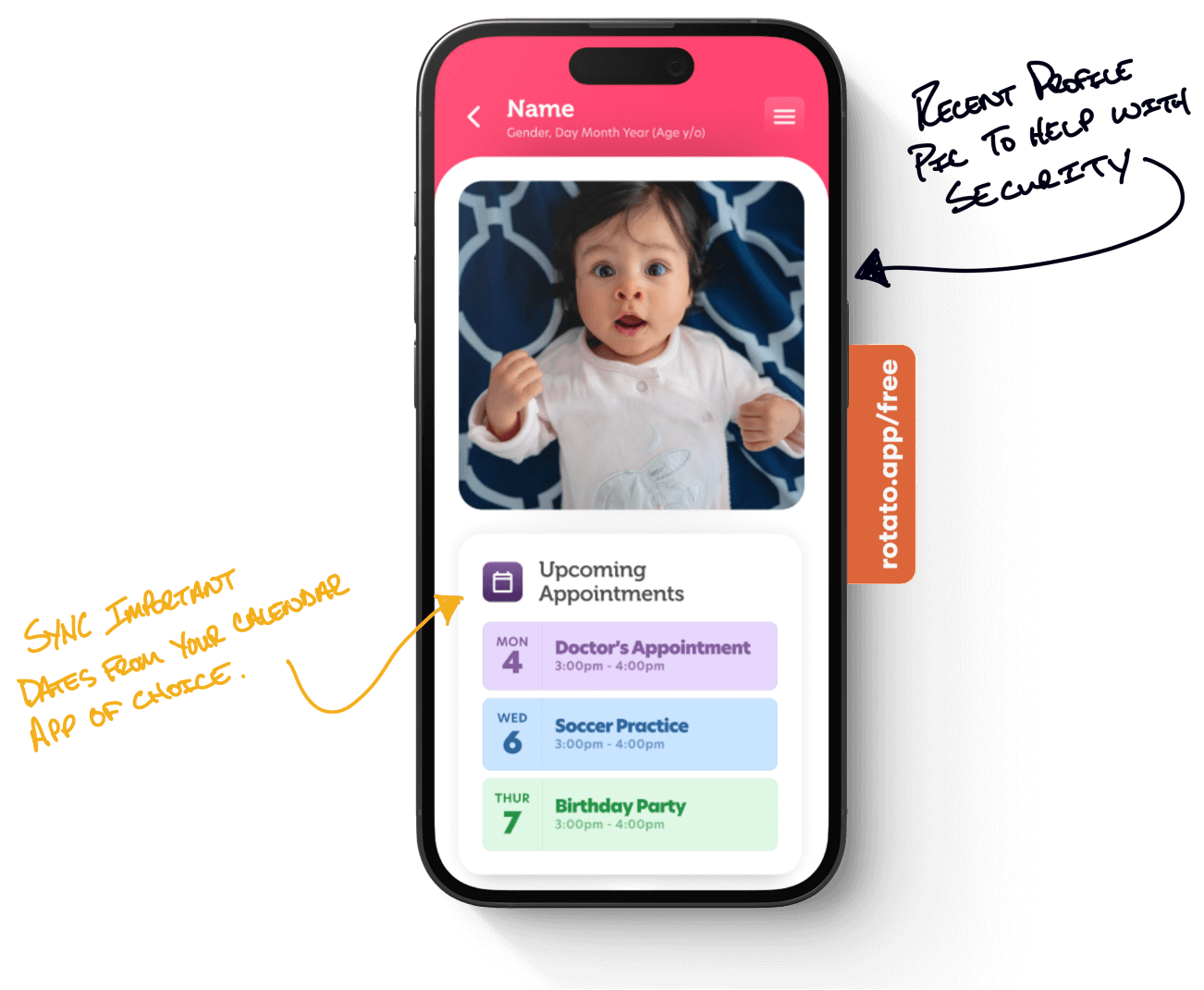 Demo of app on a phone